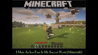 🤑 I Made An Iron Farm In My Survival World(Minecraft) | Gaming_WIth_OP_Sahil | Gaming videos | Hindi