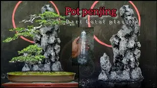 CARA MEMBUAT POT BONSAI PENJING //MENGGUNAKAN BOTOL PLASTIK #diy #msrelief