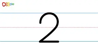 Learn How to Write the Number 2 - DonDonMe Kids TV