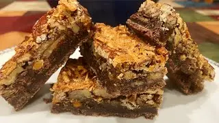German Chocolate Pecan Pie Bars Recipe (Amazing)