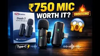 ₹750 Wireless Mic 😱 Worth It or Waste? | Portronics Dash 7 Unboxing & Review