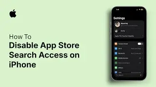 How to Disable App Store Search Access on iPhone