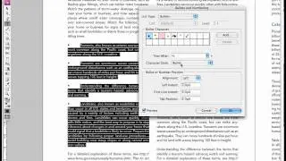 InDesign: Bulleted Lists