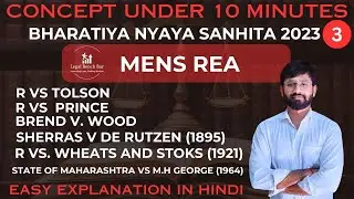 Is Mens Rea Required in Every Offence of BNS ? || Important Cases on Mens Rea|| #judiciary