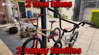 2 free bikes and 2 happy families 