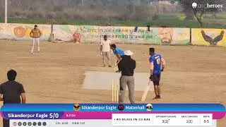 Matanhail vs Sikanderpur Eagle live cricket match | Khanpur Khurd cricket tournament  live - Dada M