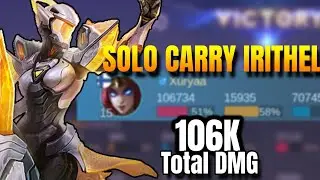 INSANE CRIT DAMAGE Irithel Build Top 1 Global - One Shot Kills in Gold Lane! (Solo Carry Win)