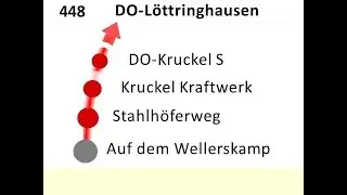 DSW21 Ansagen Bus 448 WIT-Rüdinghausen - Löttringhausen