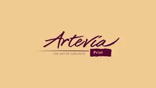 Artevia - decorative coloured concrete for internal and external flooring.