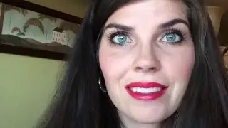Everyday red lipstick look all Mary Kay products