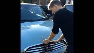 Как открыть капот автомобиля Mini. #вождение #mini #cooper #автомобиль #начинающийводитель #как