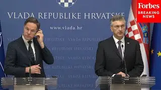 JUST IN: NATO Sec. Mark Rutte Holds Press Conference With Croatian PM On Security In Region