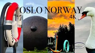 OSLO NORWAY SUMMER IN 4K 60fps HDR (ULTRA HD) 🇳🇴 #4k #osloelsa67
