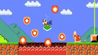 Марио ничего не делает и всё равно побеждает, пока спит, в Super Mario Bros! | Часть 2