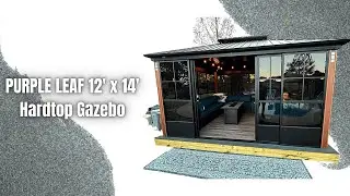 PURPLE LEAF 12x14 Hardtop Gazebo Review | Backyard Upgrade