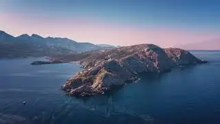 La Revellata in Corsica by drone