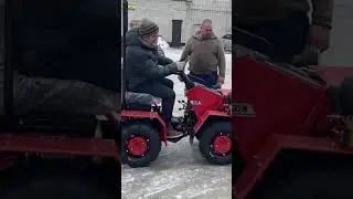 Как погрузить минитрактор Беларус в легковой прицеп АРИВА 👈👍ПОДПИШИСЬ 🔔 Звоните! #мтз #мзса