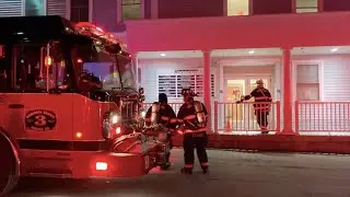 1st Alarm Fire Response to UMA College - Rockland, ME