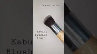 #Kabuki Blusher Brush #Bamboo Makeup Brush #Mini Makeup Brush