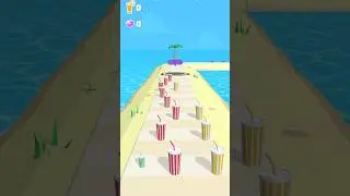Juice Run ⚡️💦🧃 👾 Satisfying And Relaxing ASMR Sound Gameplay. #stmkgaming #shorts #gaming .