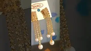 Handmade Earrings/Pearl Earrings/How To Make Earrings/Handmade Jewelry