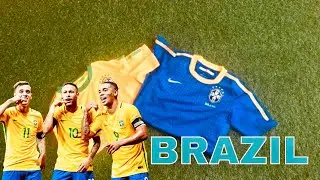 BRAZIL 2010 WORLD CUP HOME AND AWAY JERSEYS &ldquo;ThrowbackEdition&rdquo;