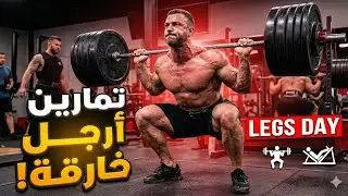 🔥حصة الثالث (legs day) من برنامج تدريبي push pull legs