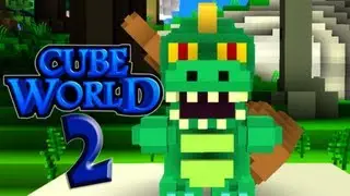 CUBEWORLD DAILY w/Leeroy & iEkuuLx #2 STEAL ALL THE PINEAPPLES!