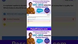 Salesforce MC-202 Exam Prep | Email Specialist Practice Questions #MCQs