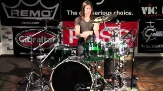 PorkPie 5pc PigLite Green Finish DRUM SOLO with Stephen Whitesides