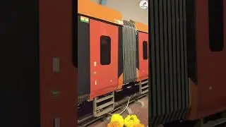 Vande Bharat Train New Orange Colour Miniature ICF Southern Railway #vandebharatexpress #ytshorts