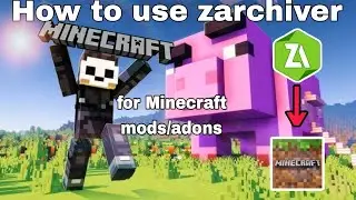 how to use zarchiver for Minecraft mods and adons/How to export mods in Minecraft easy way |CompyA2Z