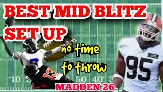 THE ABSOLUTE  BEST BLITZ IN MADDEN 26! NO TIME TO THROW ON THIS MID BLITZ SET UP! 🔥🔥🔥