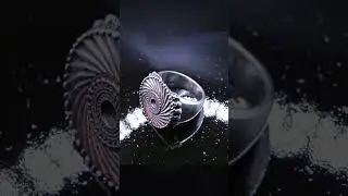 Fractal Steel - Sterling Silver Ring - Alternative Jewelry, Grunge Fashion