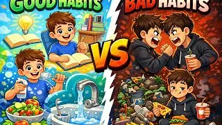Good Habits vs Bad Habits for Kids | अच्छी और बुरी आदतें | Moral Values Video | video for kids