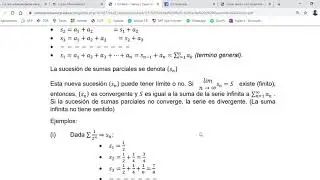 Series  Sumas infinitas