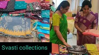 Svasti collections at Ping Pong events in Karur (Prem Mahal) Exclusive sarees & Salwar materials...