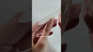 🩰Ballerina Nails | reshaping my nails with a glass file | #nails #diynails #nailcare