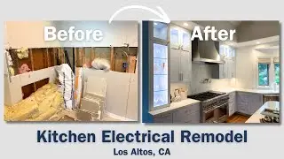 Kitchen Electrical Remodel - Before After Trim Out