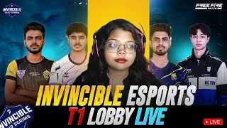FREE FIRE LIVE  INVINCIBLE ESPORTS PRESENT 03 PM T1 LIVE LOBBY 🏆❤  || 14  JAN ll @PRITHA_GAMING