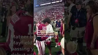 Watch OU's John Mateer greet fans, sign autographs after season opener