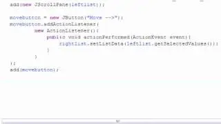 Java Programming Tutorial 73 Moving List Items Program