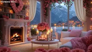 🔥🎹 Peaceful Winter Piano Lounge | Soft Piano Music & Fireplace Sounds for Studying, Relaxing