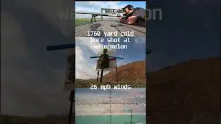 Бросок на 1 милю по арбузу с 375 Cheytac #шорты