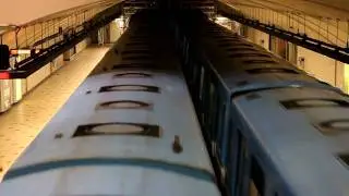 STM Station:Cremazie | 2 MR73's enter and leave *CONDUCTOR WAVES!*