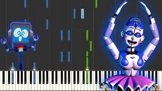 FNAF SL Song   Twirling Girl - Fandroid (Piano Tutorial) [Synthesia]