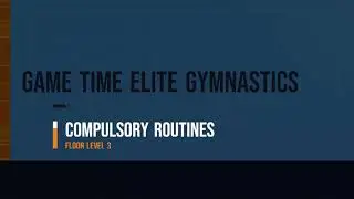 Floor Level 3 USAG MAG 2021-2024 Compulsory routines