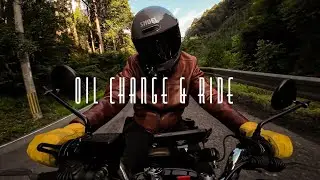 [Yamaha SR400] MOTUL 300V を入れて見た | オイルの交換とテスト走行 | RAW POV | goods tapered corn | Motorcycles ASMR