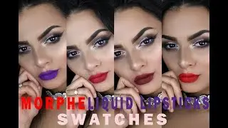 MORPHE LIQUID LIPSTICKS SWATCHES  | JUST ROSH