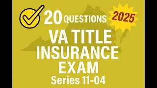 Virginia Title Insurance Practice Exam (Series 11-04) - 20 Questions Free